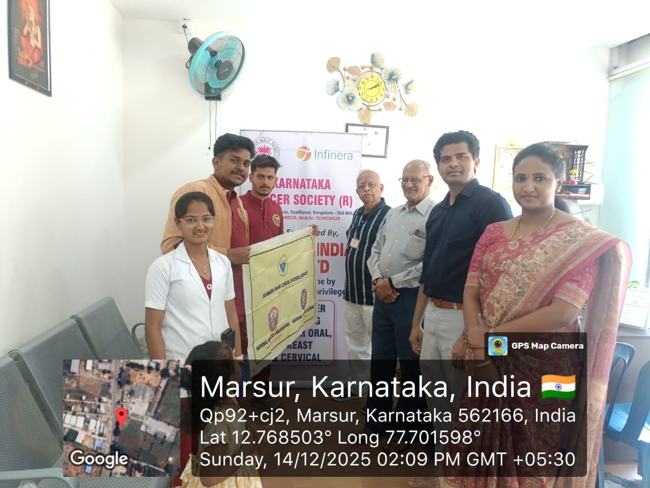 Closer group photo of the dental camp team and organizers